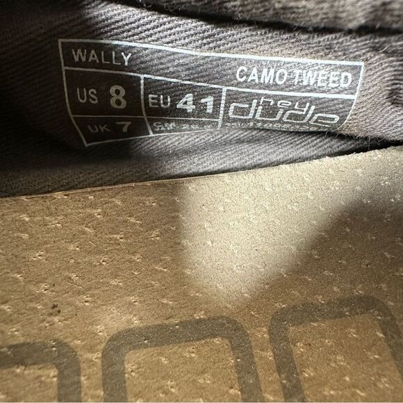 Hey Dude Wally Gray Camo Tweed  Shoes Men’s Size 8 - Picture 6 of 7